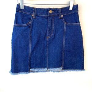 Forever 21 jean  skirt, mini length, with raw hem